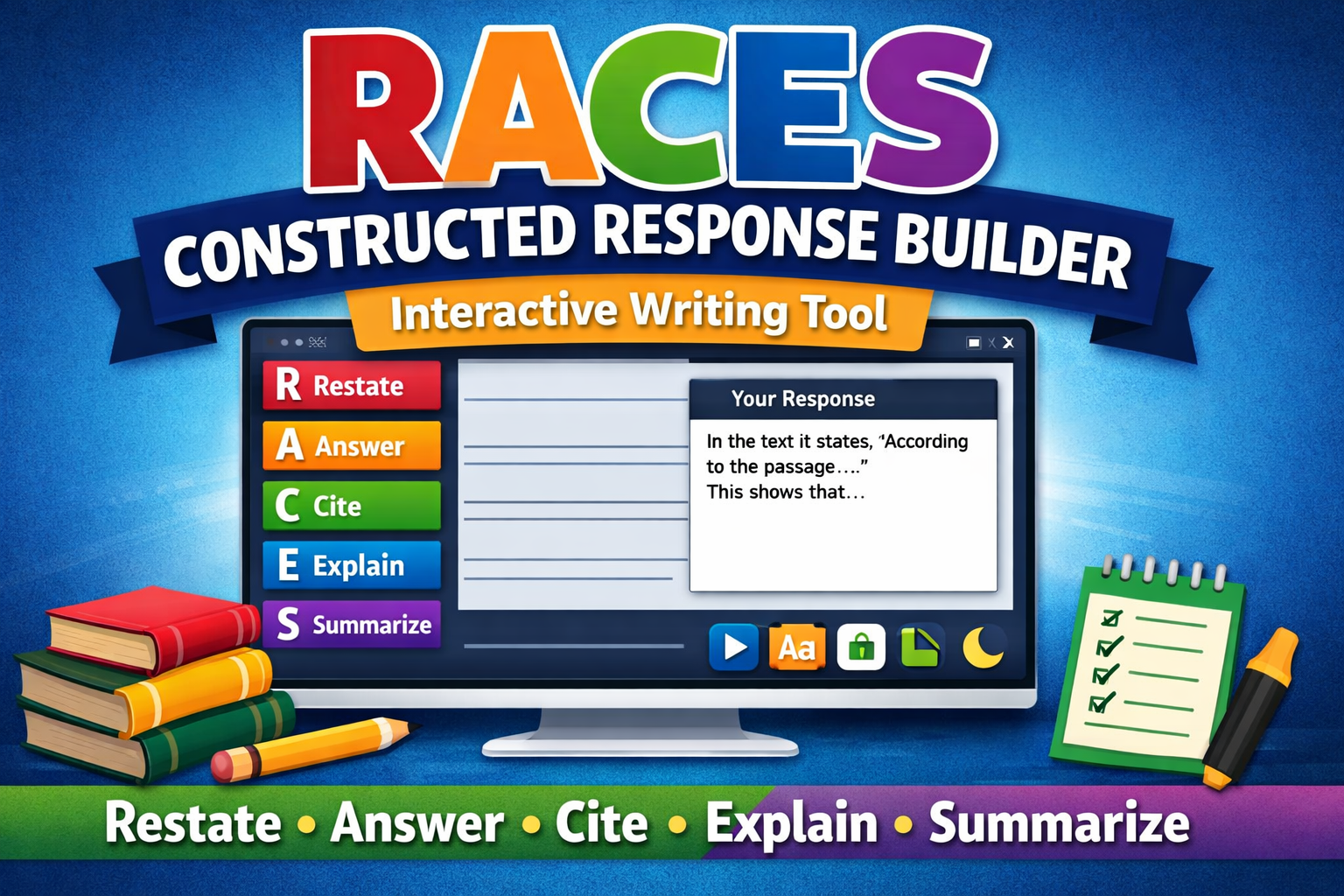 RACES Constructed Response Builder
