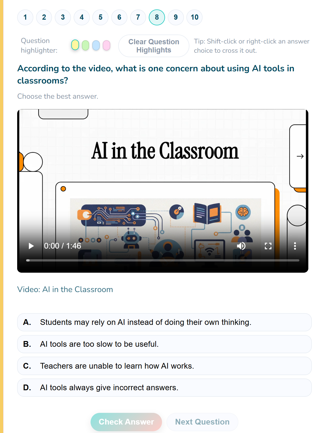 video-based questions